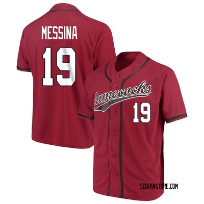 Men's Cole Messina South Carolina Gamecocks Game Replica Garnet Performance Baseball Jersey