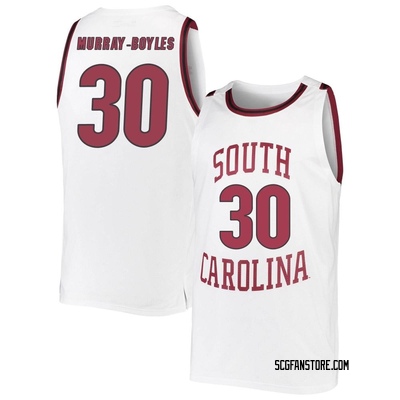 Men's Collin Murray-Boyles South Carolina Gamecocks Game Replica Basketball Jersey - White