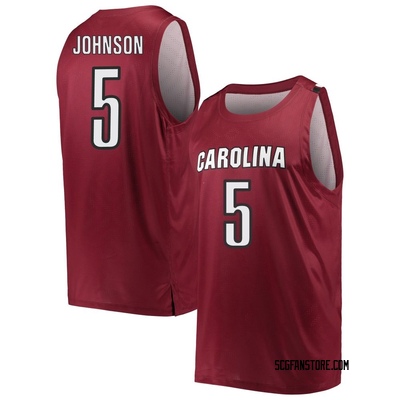 Men's Meechie Johnson South Carolina Gamecocks Game Garnet Replica Basketball Jersey