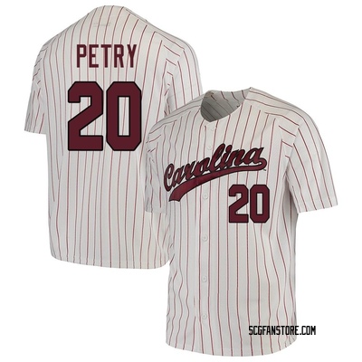 Youth Ethan Petry South Carolina Gamecocks Game Replica Performance Baseball Jersey - White